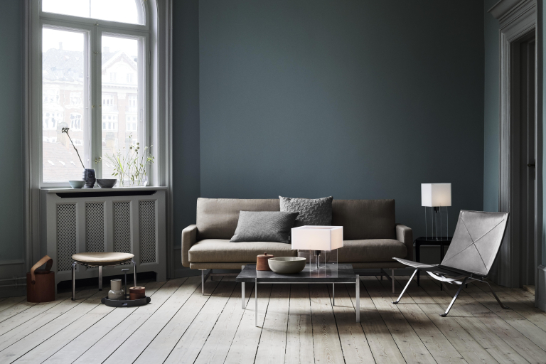 Fritz Hansen Tray salontafel 60 zwart eiken
