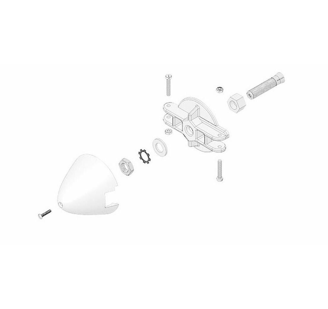Mitnehmer mit Spinner EasyGlider 4Mitnehmer