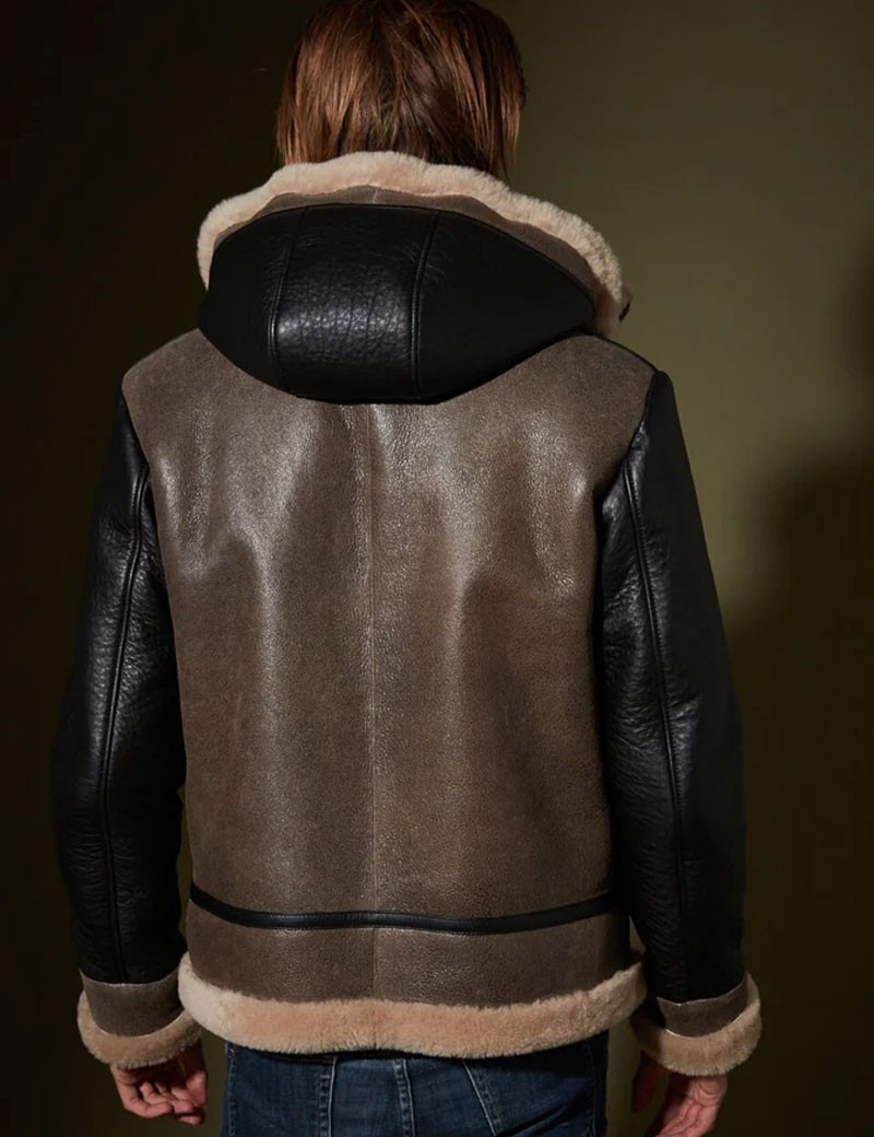 VENTCOUVERT BOMBARDIER À CAPUCHE HOMME MERINO AMAZONE CAMEL