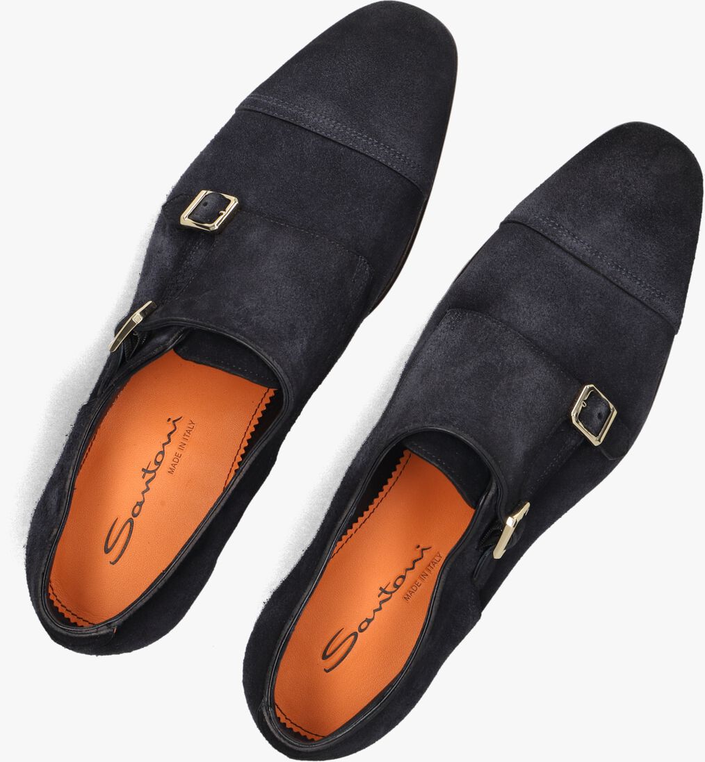 blauwe santoni instappers axel
