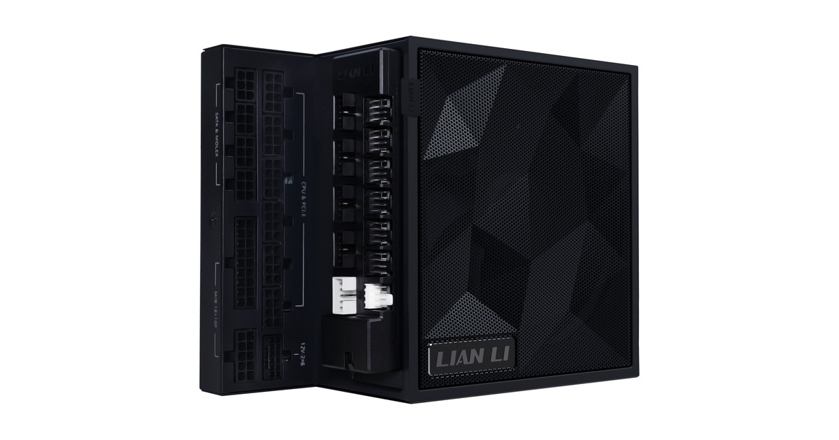 Lian LiEDGE GOLD 1200 modulaire 1200 watt voeding   (Zwart, 1x 12V-2x6, 4x PCIe, 4x USB-header hub)