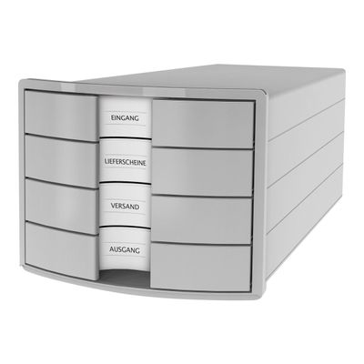 HAN Impuls - Module de classement 4 tiroirs - gris