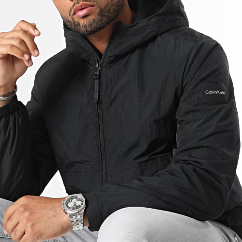 Doudoune Capuche Padded Crinkled Nylon 1799 Noir
