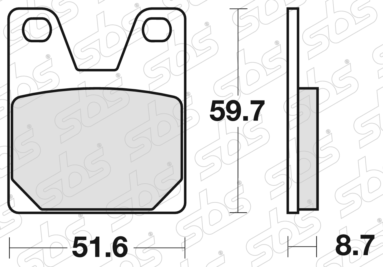 SBS - Plaquettes de frein 733 LS