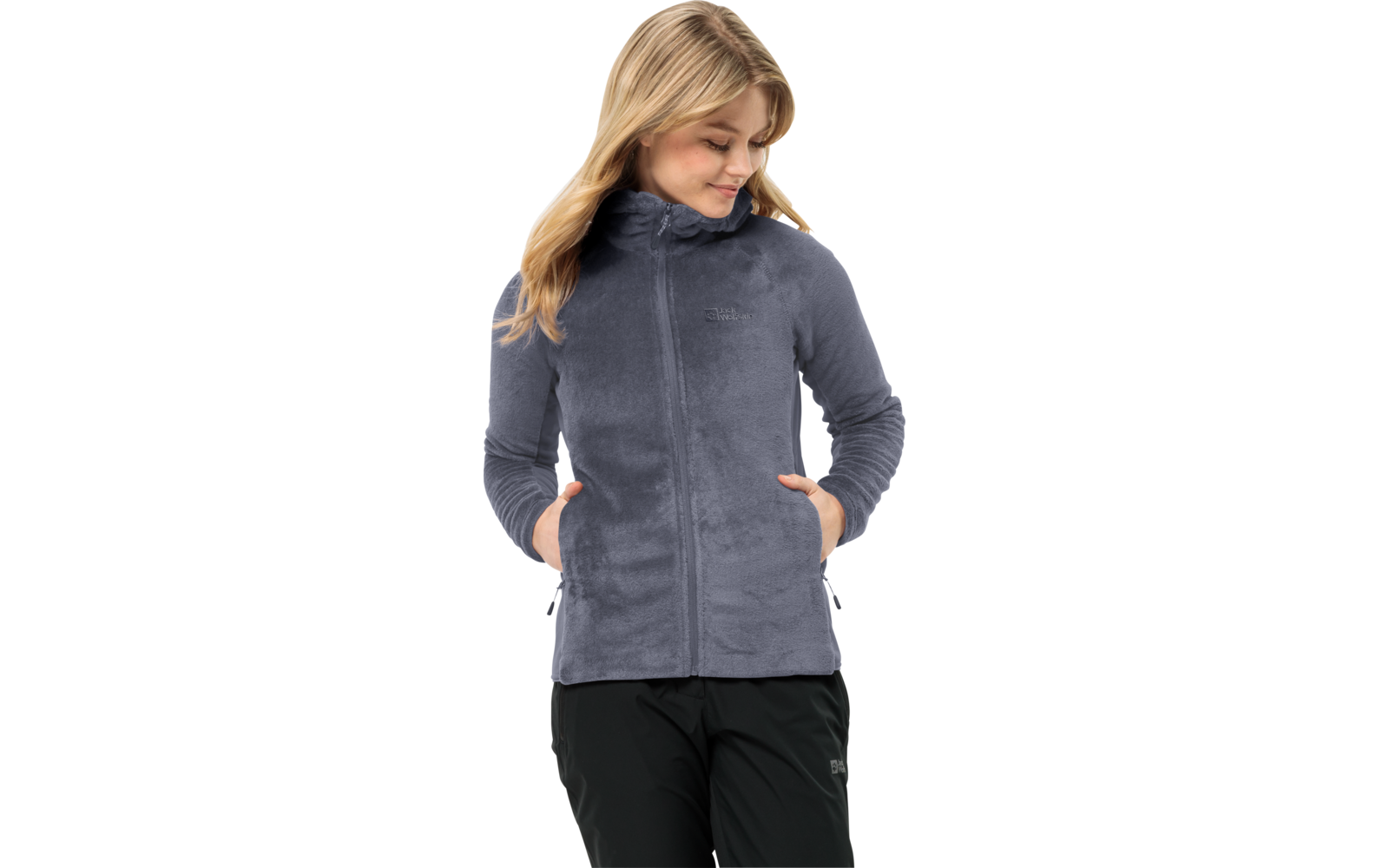 Jack Wolfskin Rotwand Hooded Damen Fleecejacke
