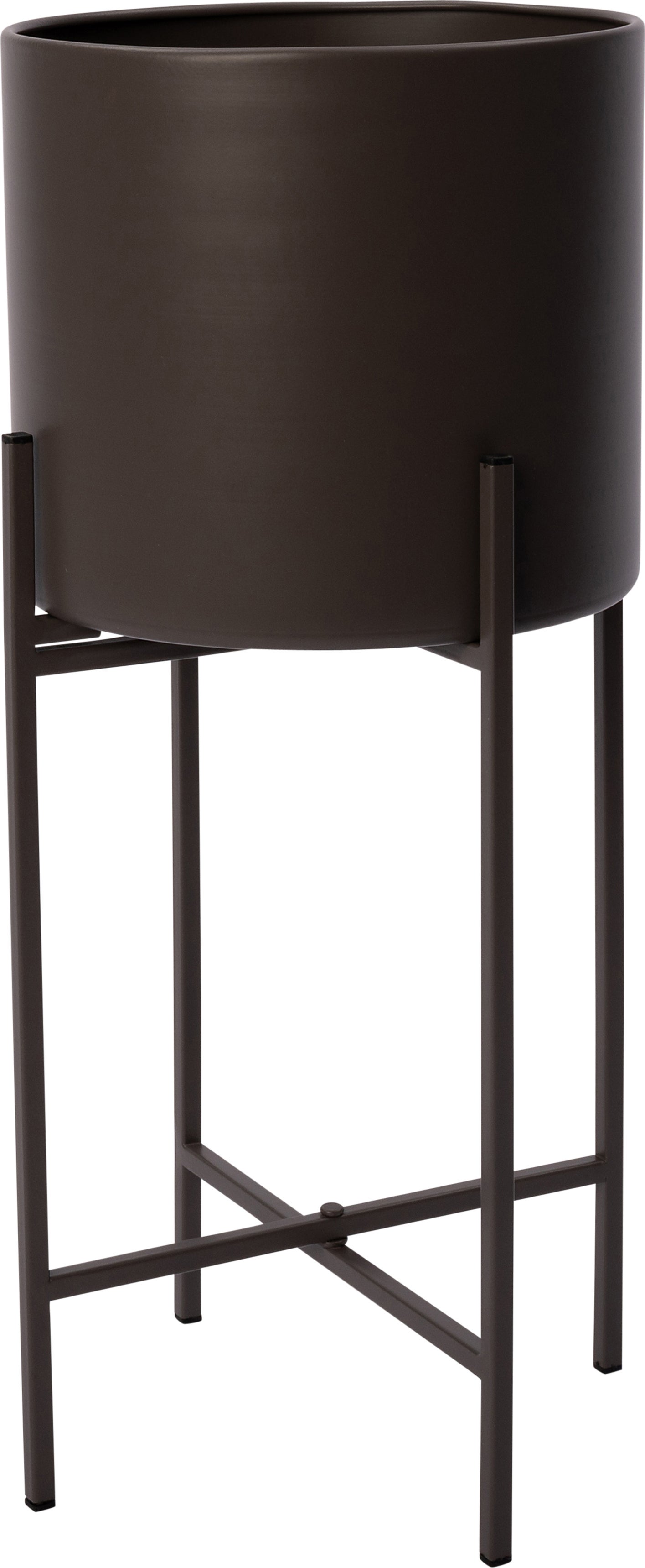 Intratuin bloempot op poten Nira grijs D 22 H 53 cm