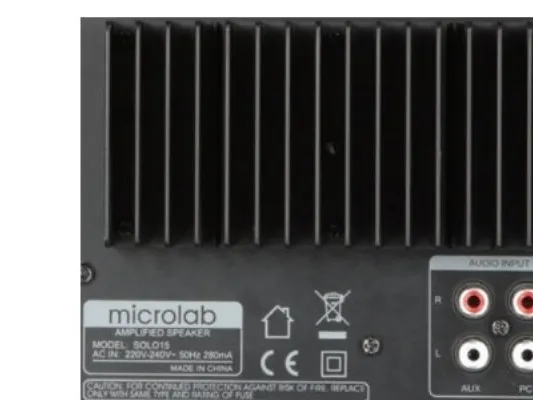 Microlab SOLO 15 - Højttalere - boghylde - 80 Watt (Total) - 2-vejs - sort