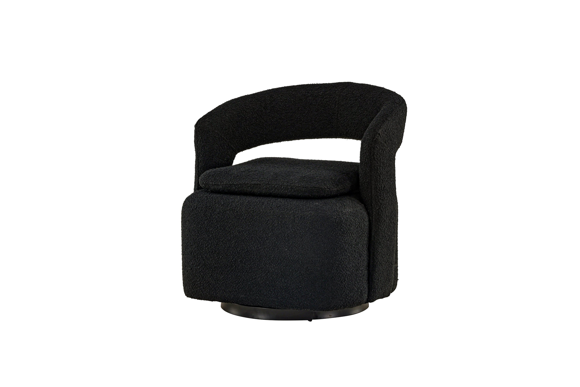 Akando Fauteuil - Zwart bouclé