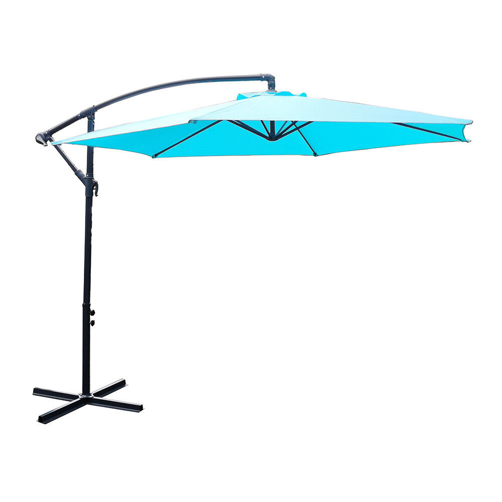Parasol déporté MARBELLA bleu
