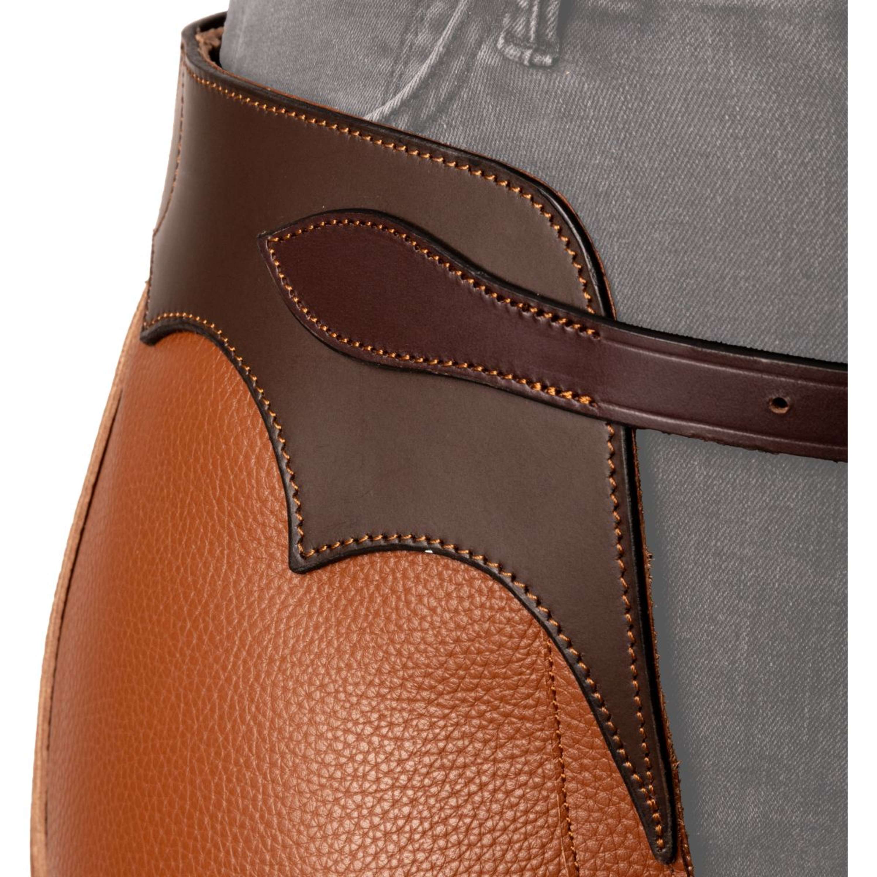 Dyon Lange Chaps Leer Standard Cognac