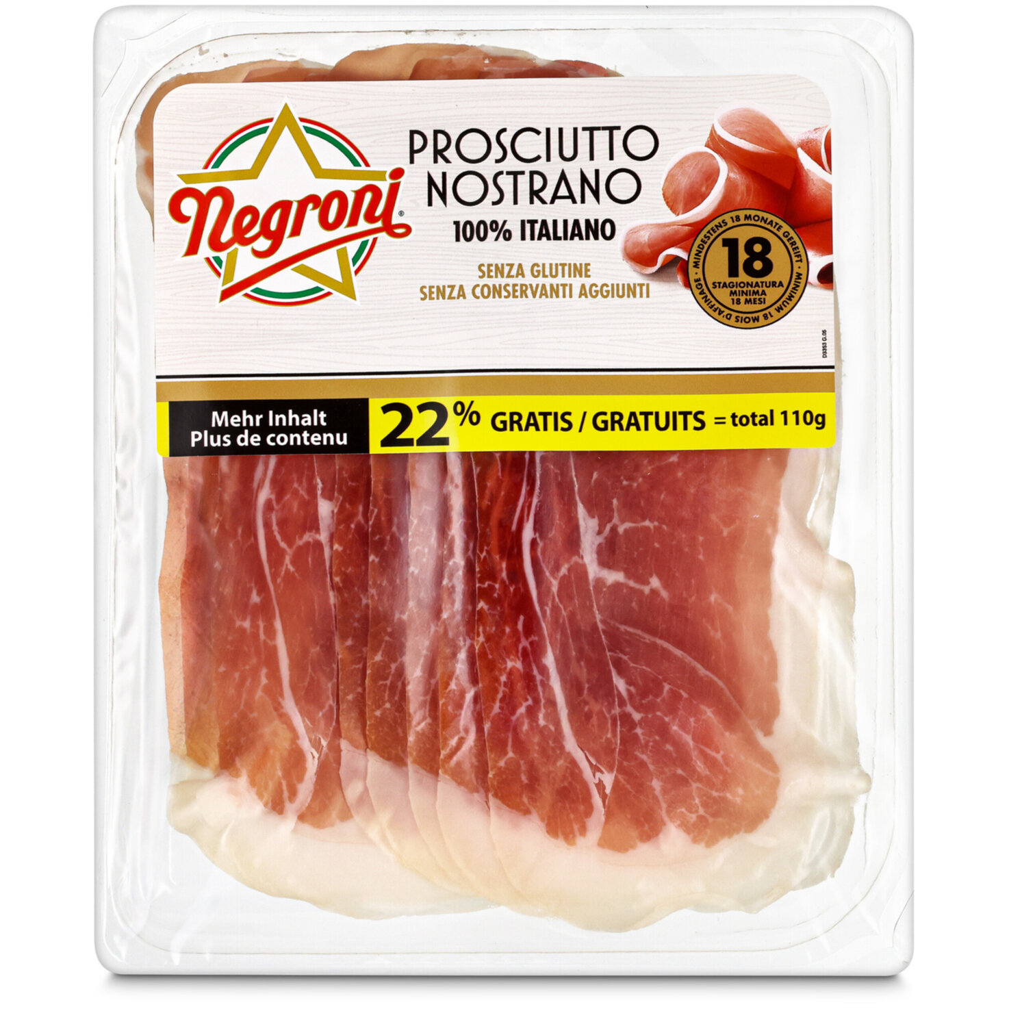 Negroni Rohschinken Nostrano 90g +22%