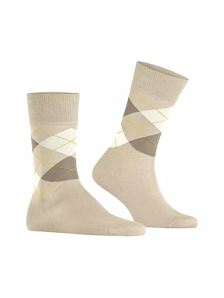 BURLINGTON Herren Socken 40-46 MANCHESTER gravel creme