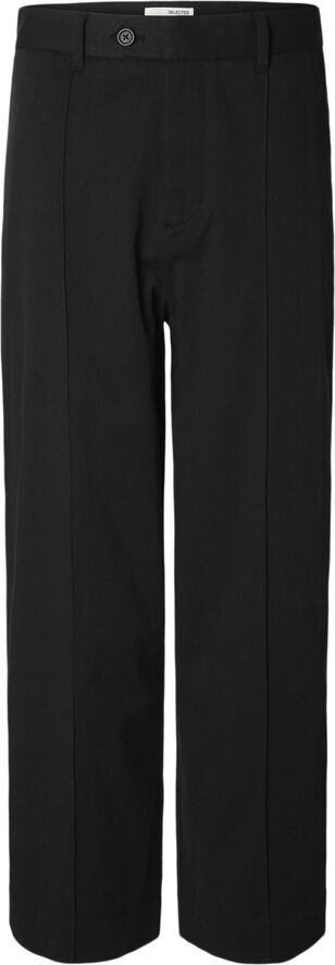 Selected Homme SLH-WIDE LEG TONY CORDURA PANT Sort