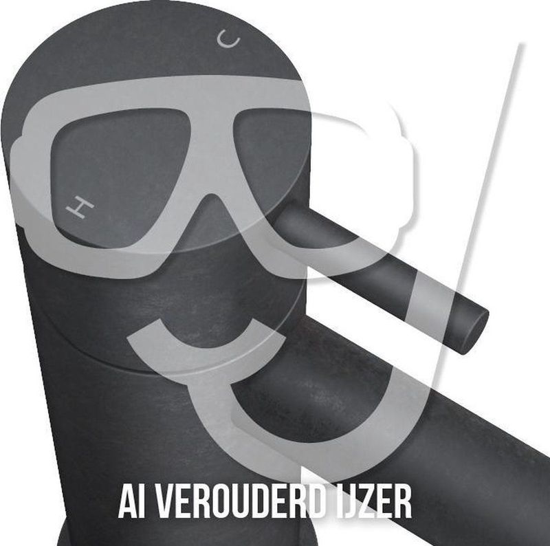 Hotbath - Cobber - Plafondbuis - Verouderd IJzer