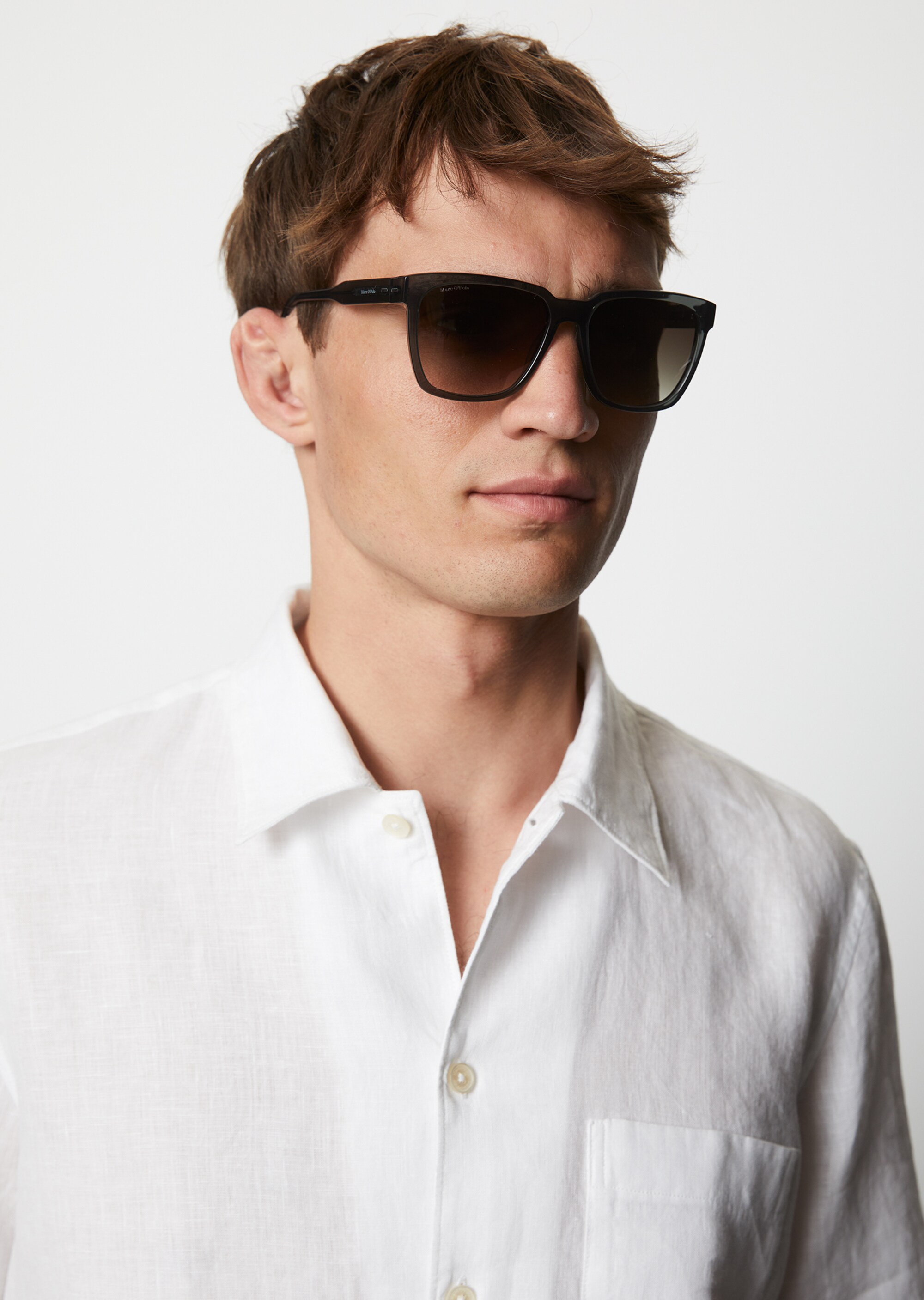 Unisex-Sonnenbrille aus leichtem, transparentem Bio-Acetat