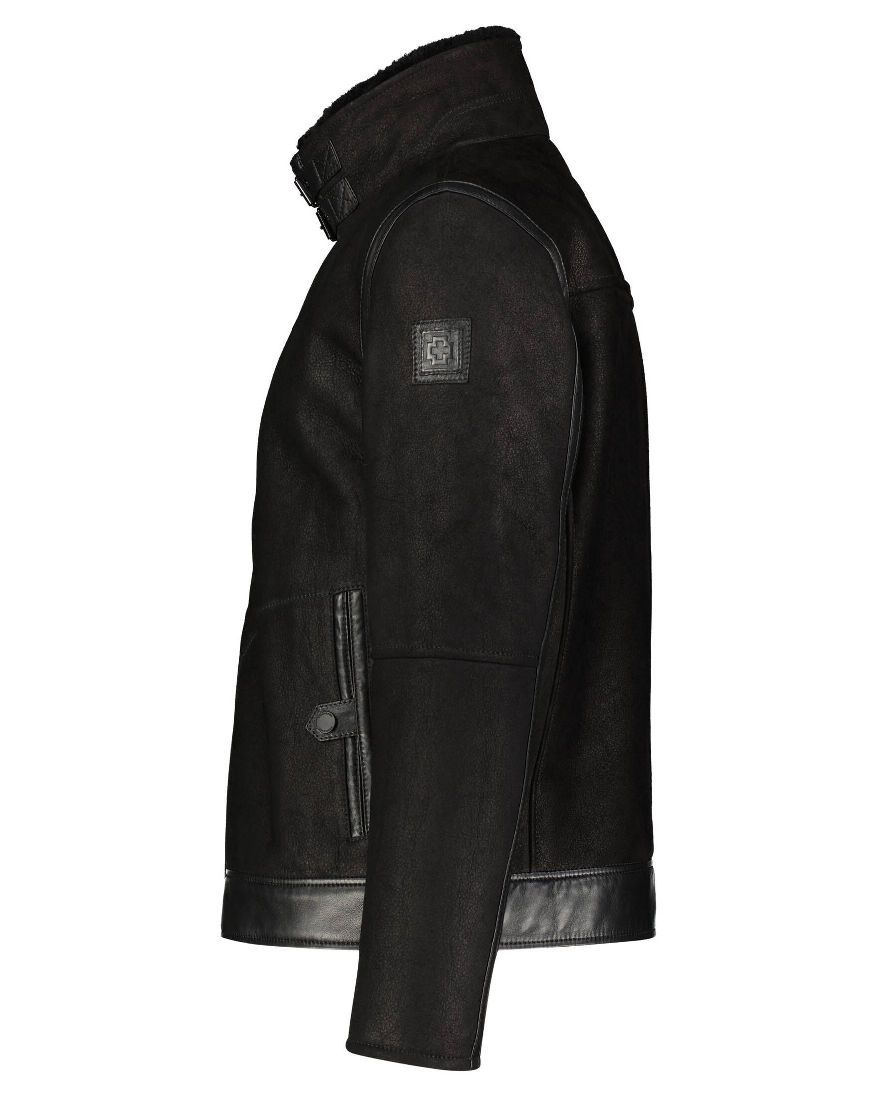 Strellson| Herren Lederjacke SHELTER-DF mit Lammfell