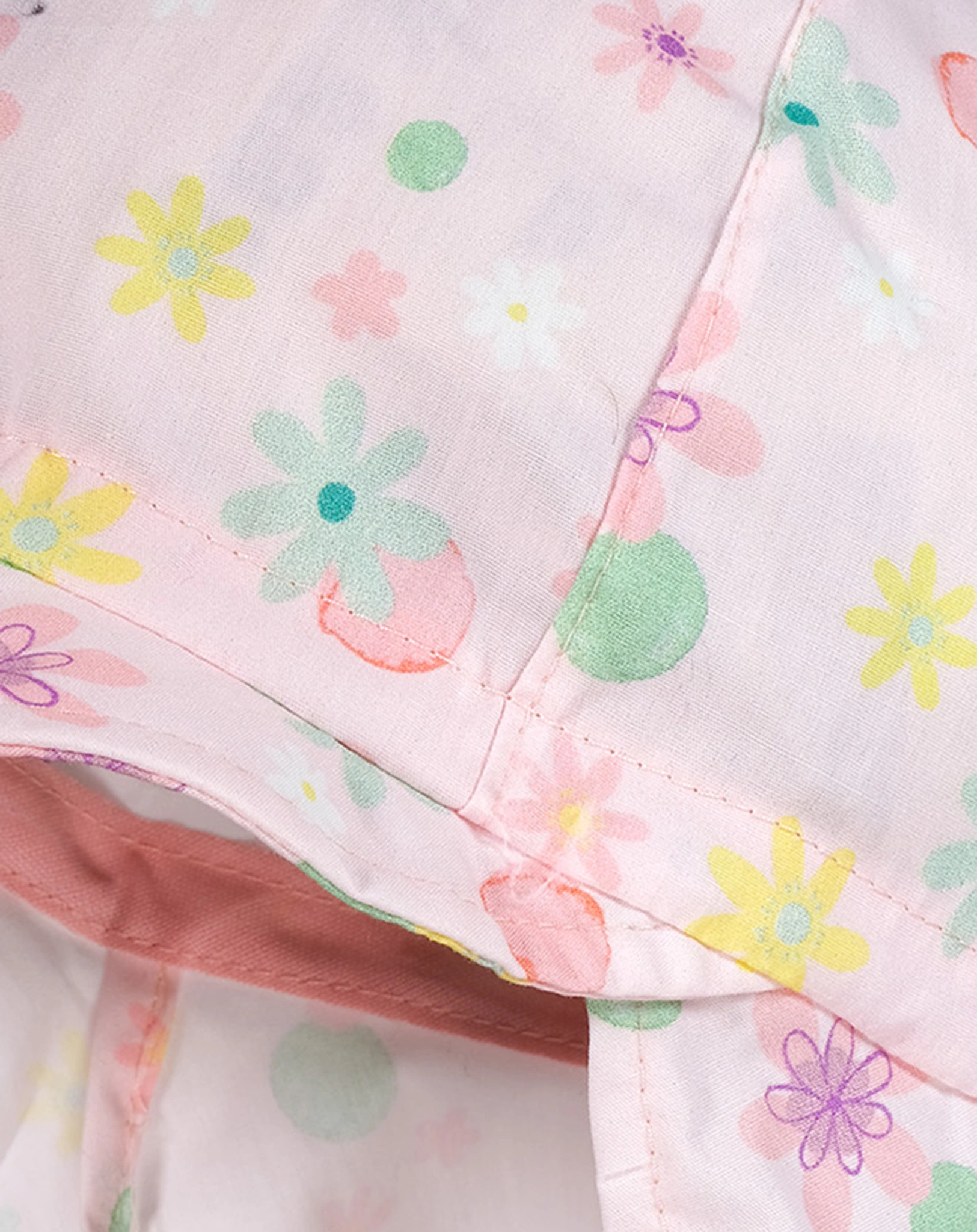 Schildmütze FLOWER mit Nackenschutz in rosa