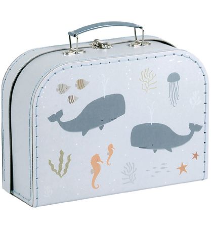 A Little Lovely Company Kufferts?t - 2 stk - 29x25,5 cm - Ocean