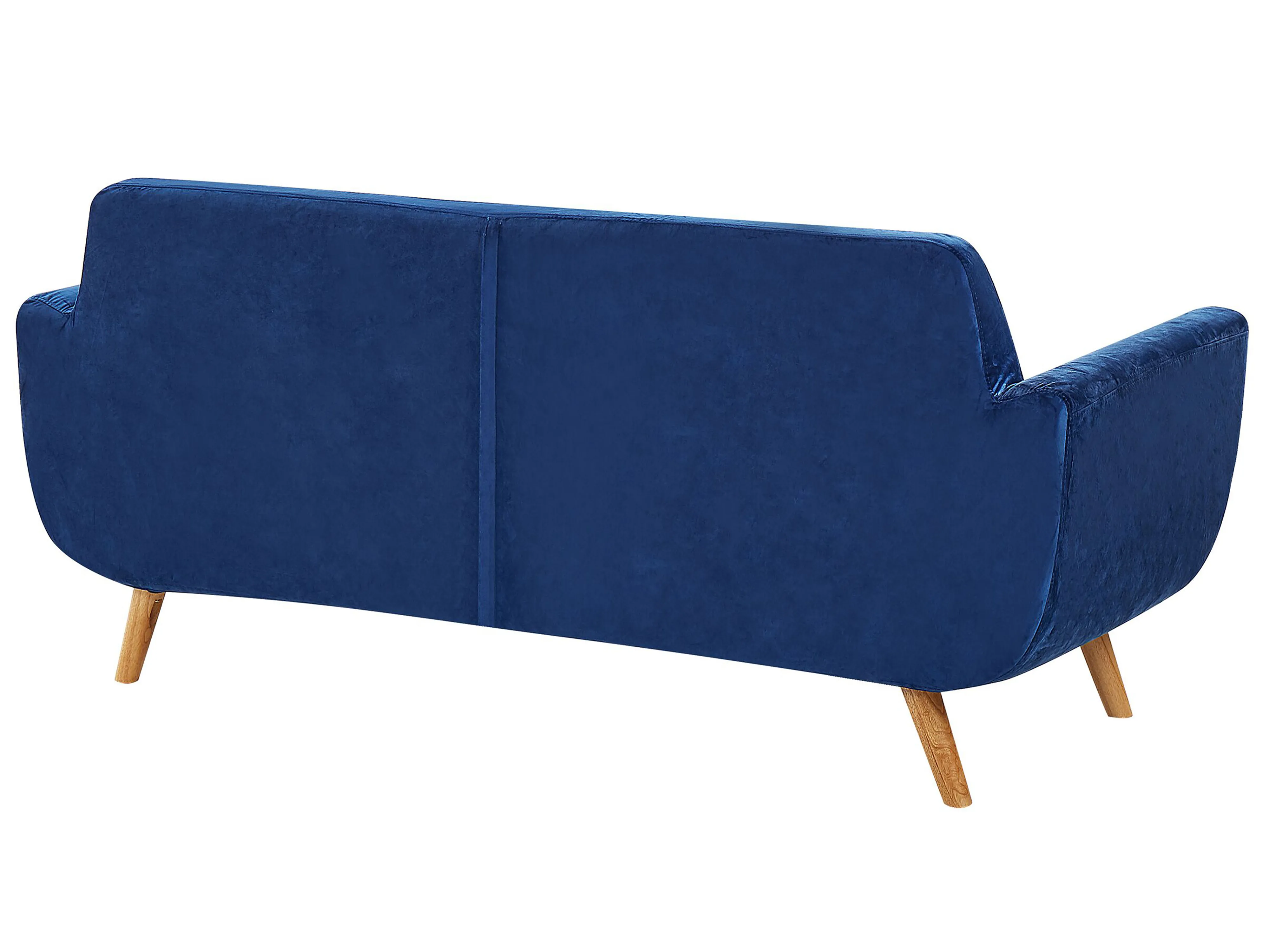 Hoes voor tweezitsbank BERNES Fluweel Marineblauw