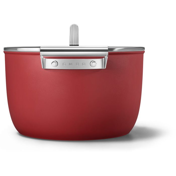 SMEG Kochtopf mit Deckel 26 cm CKFC2611RDM Rot