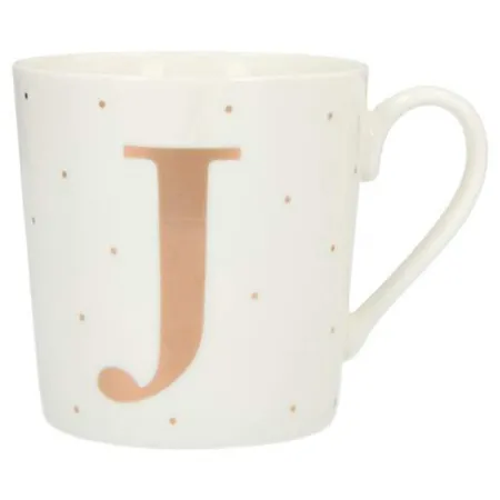 Depesche Porzellan Becher mit Buchstaben - J