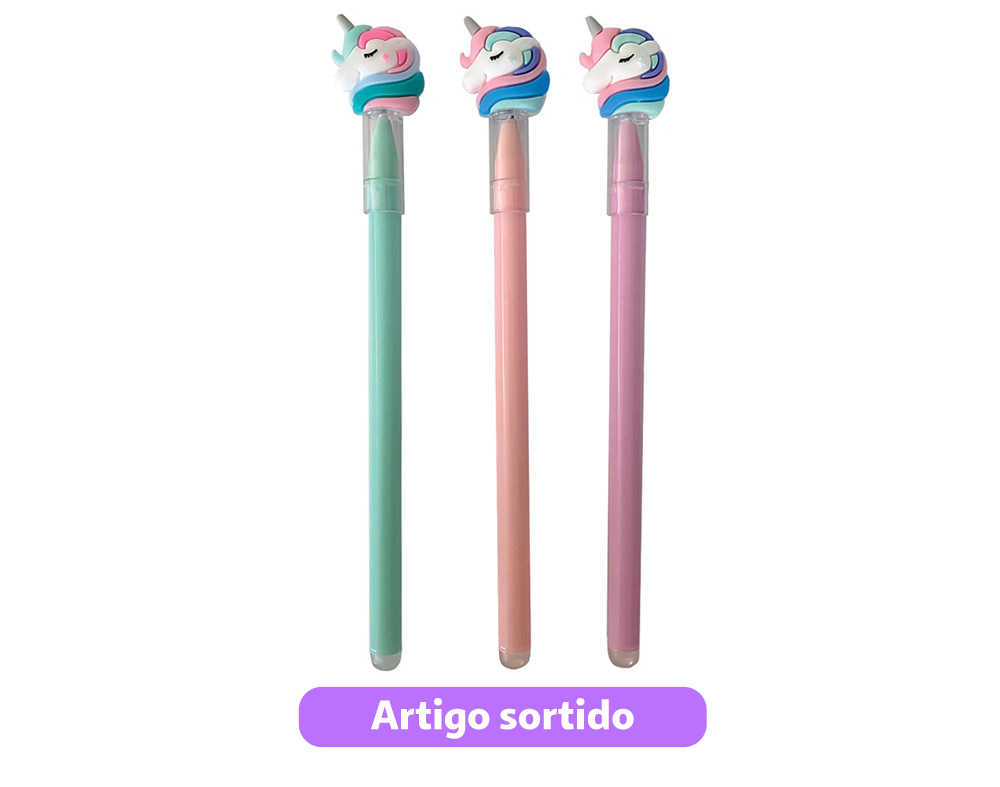 ESFEROGRÁFICA CUTE UNICÓRNIO CORES SORTIDAS
