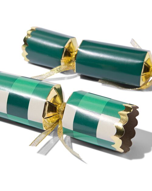 vœu de fête avec jeu vert à carreaux - 6 pièces