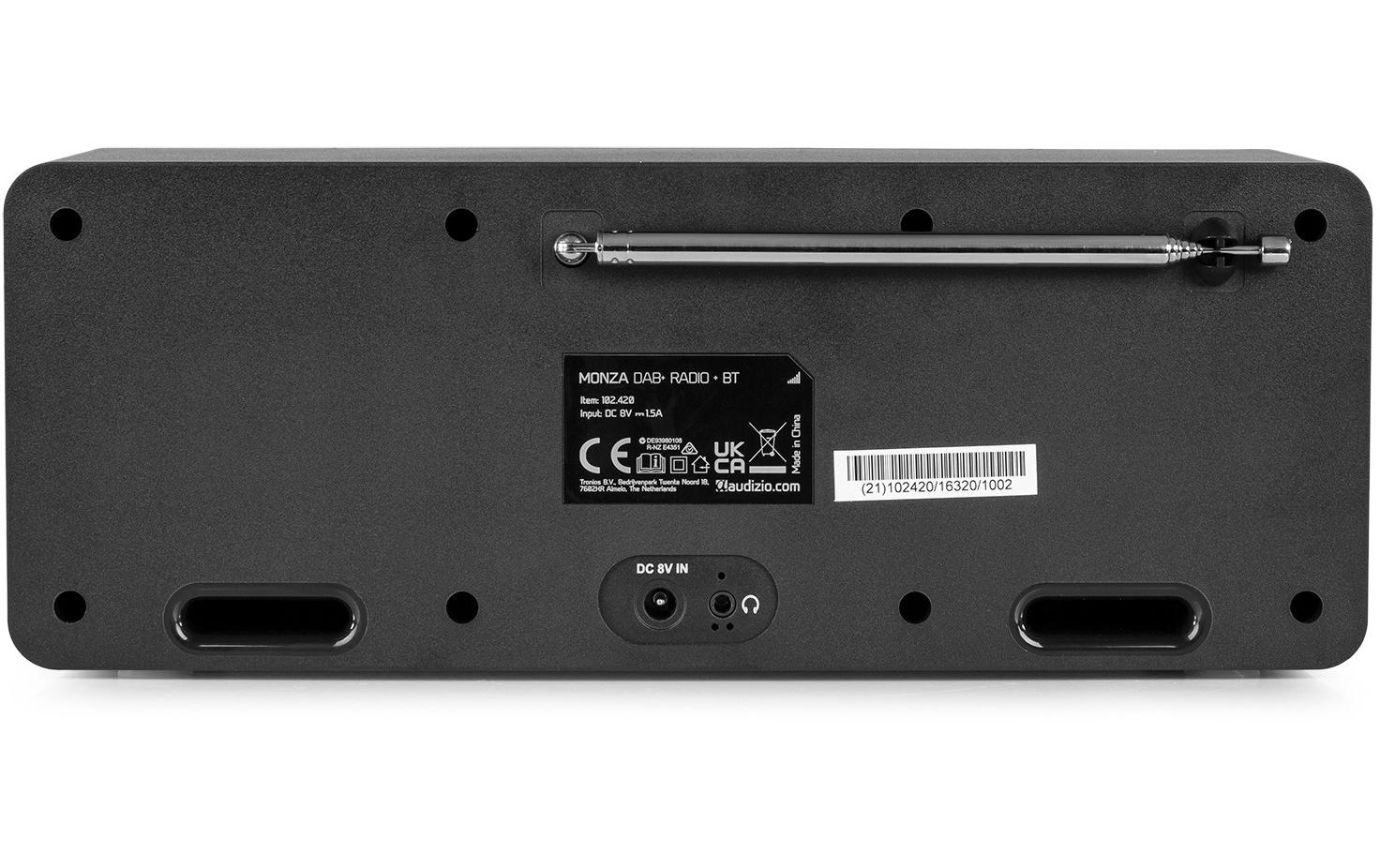 DAB+ Radio Monza SchwarzPortables DAB+ Radio mit FM-Funktion und Bluetooth-Konnektivität