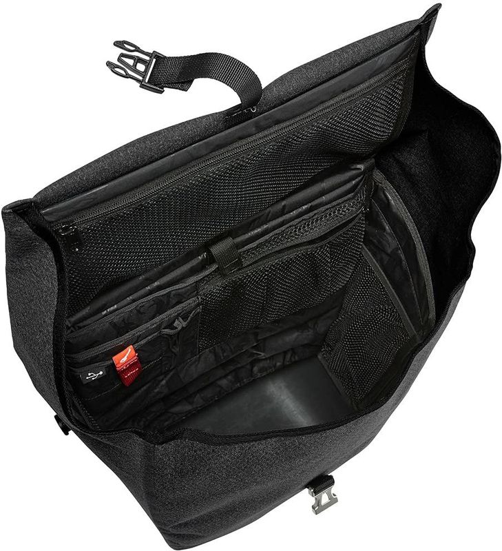 Vaude - ReCycle Commute - Bagagedragertas - Grijs/Zwart - 20 liter - Waterdicht