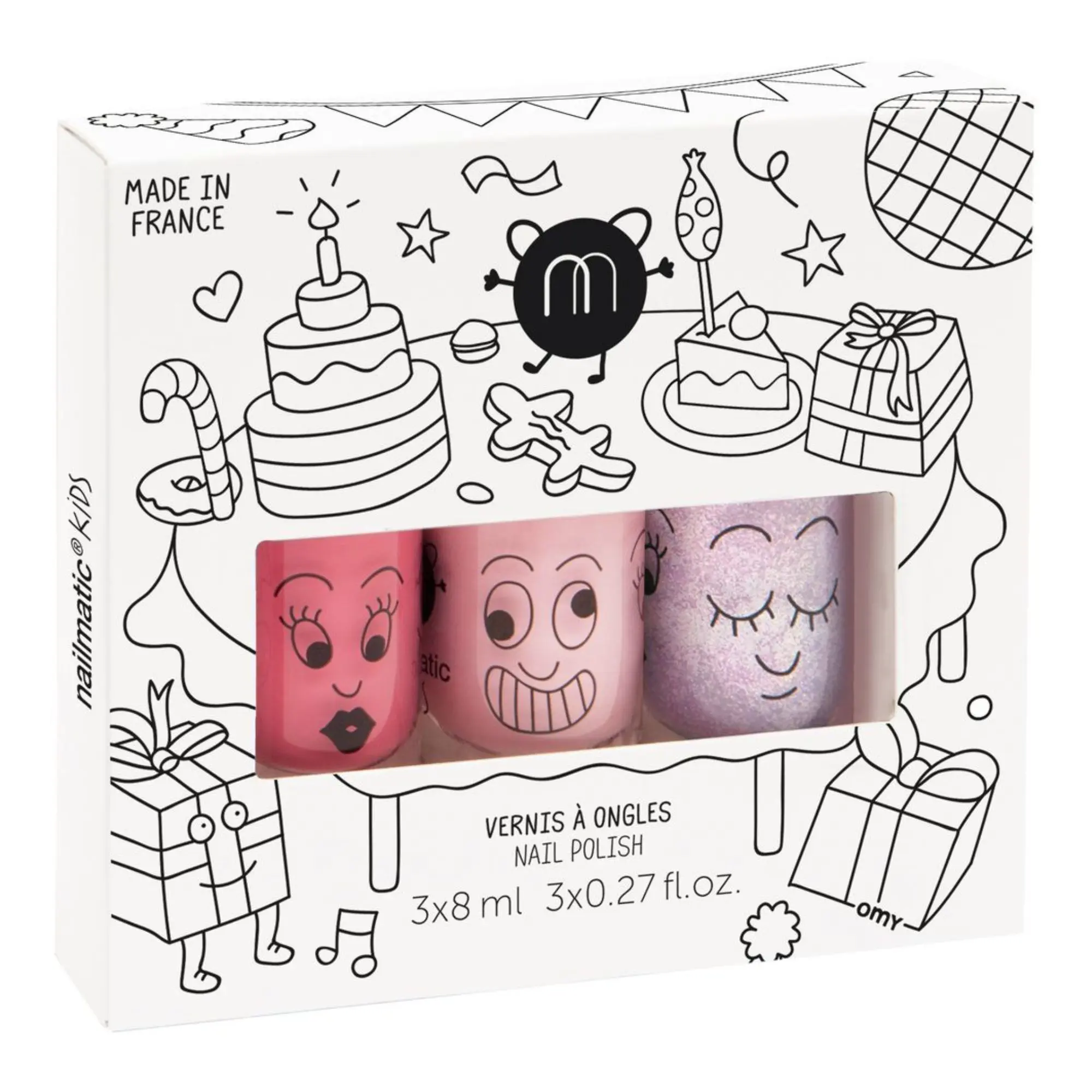 Nailmatic - Coffret Party 3 Vernis Enfant- Coffret enfant