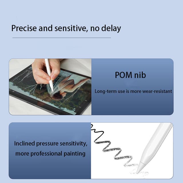 Universal Stylus pen til iPad med 4 spidser Hvid