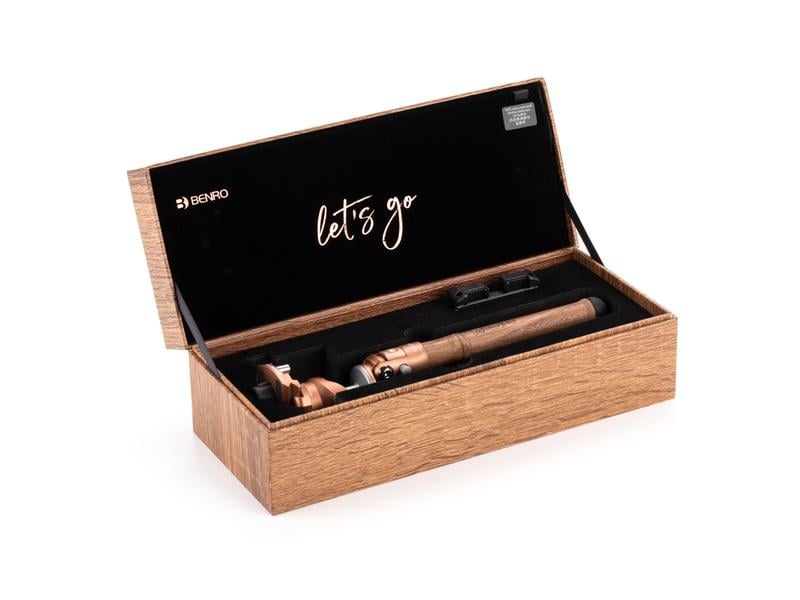 Benro Tischstativ TablePod Kit Holz Walnussholz-Stativ für aussergewöhnliche Schönheit und überlegene Leistung