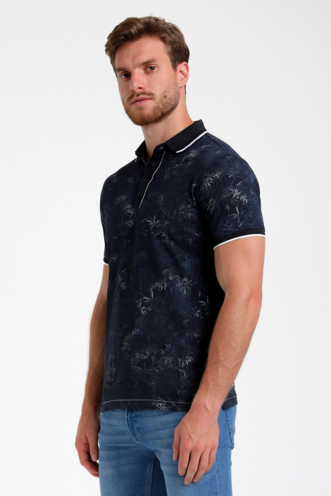 Gabbiano blauwe heren polo