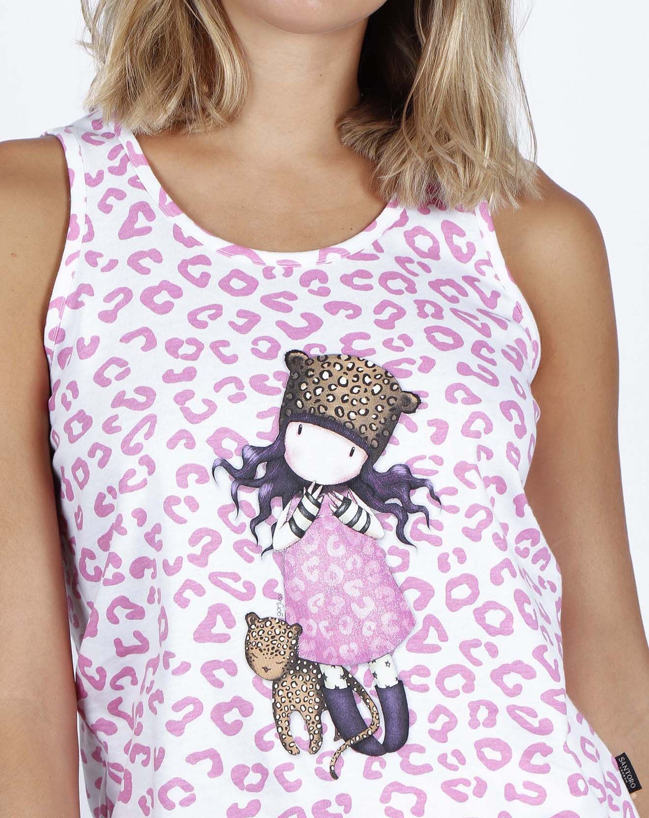 Santoro Gorjuss Pyjama Débardeur & Short Daphné rose