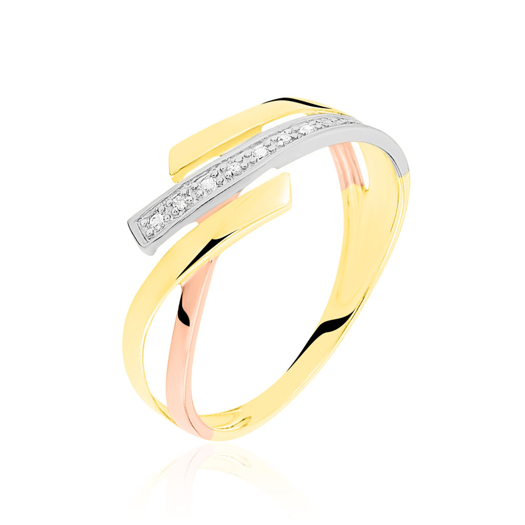 Bague Ainhoa Or Tricolore Diamant
