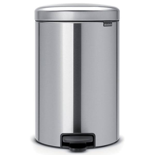 Poubelle NewIcon Brabantia 20 L gris brossé mat