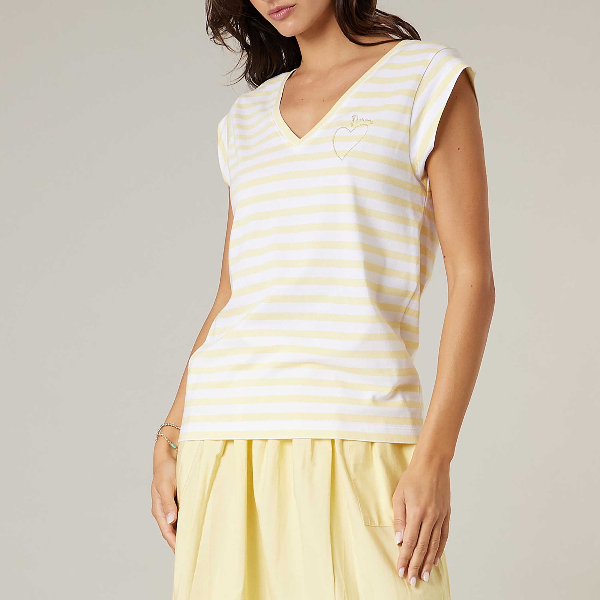 T-shirt Femme jaune