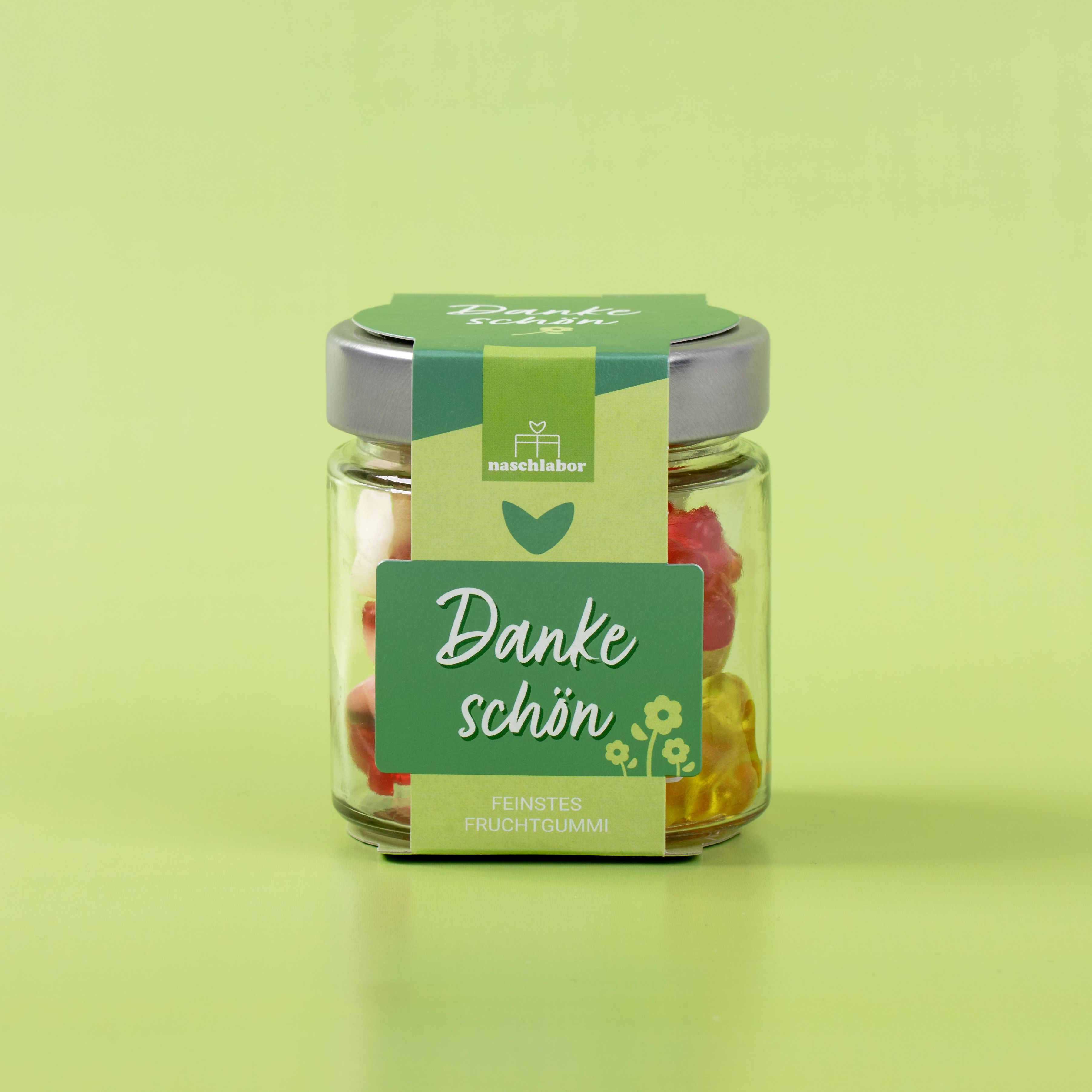 naschlabor 8 Stück Fruchtgummi Dankeschön Groß-Verpackung