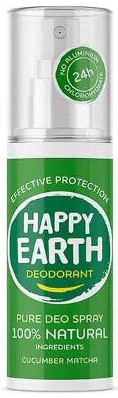 Happy Earth Pure Deo Spray Cucumber Matcha 100ml