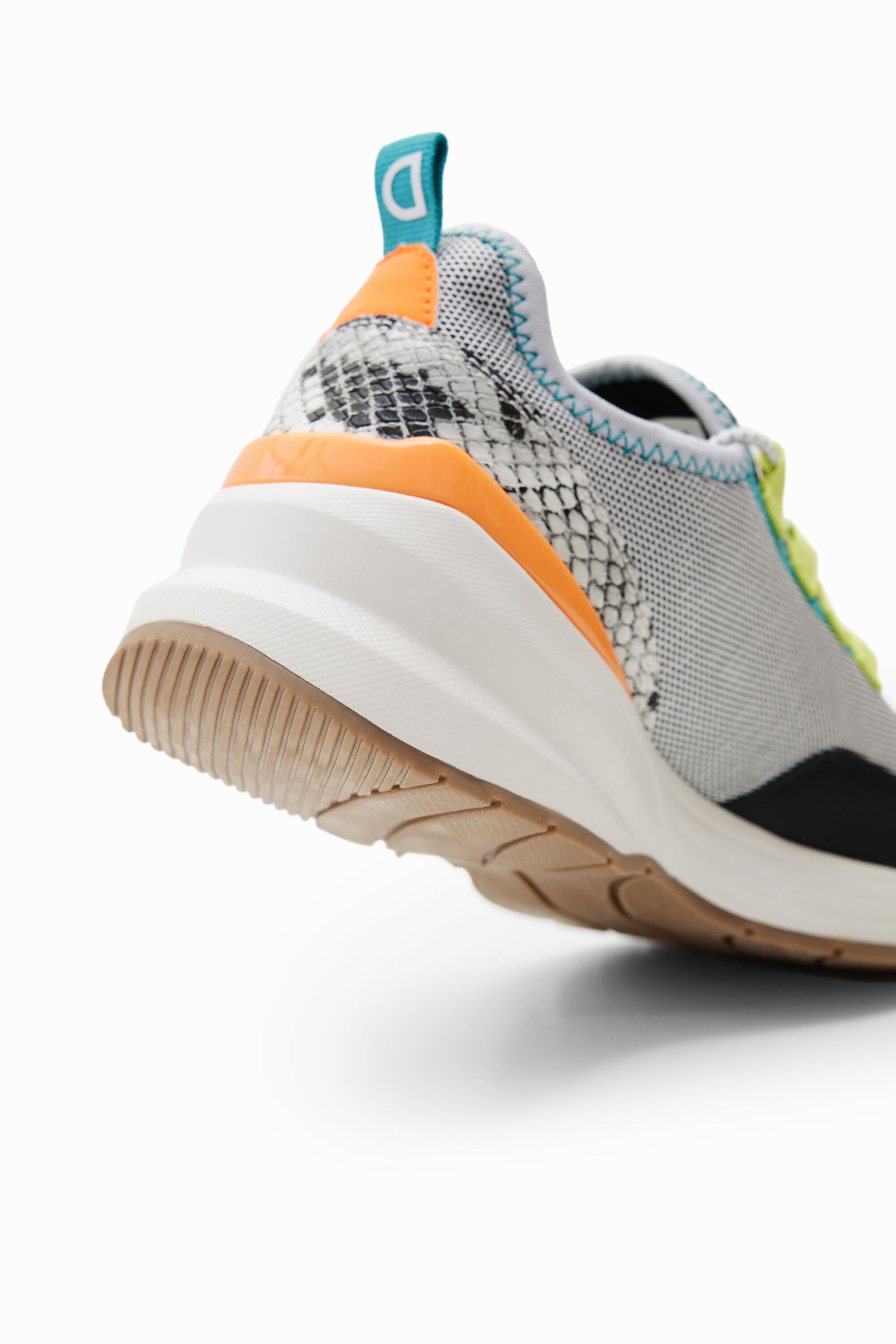 Baskets de running patchwork fermeture Éclair
