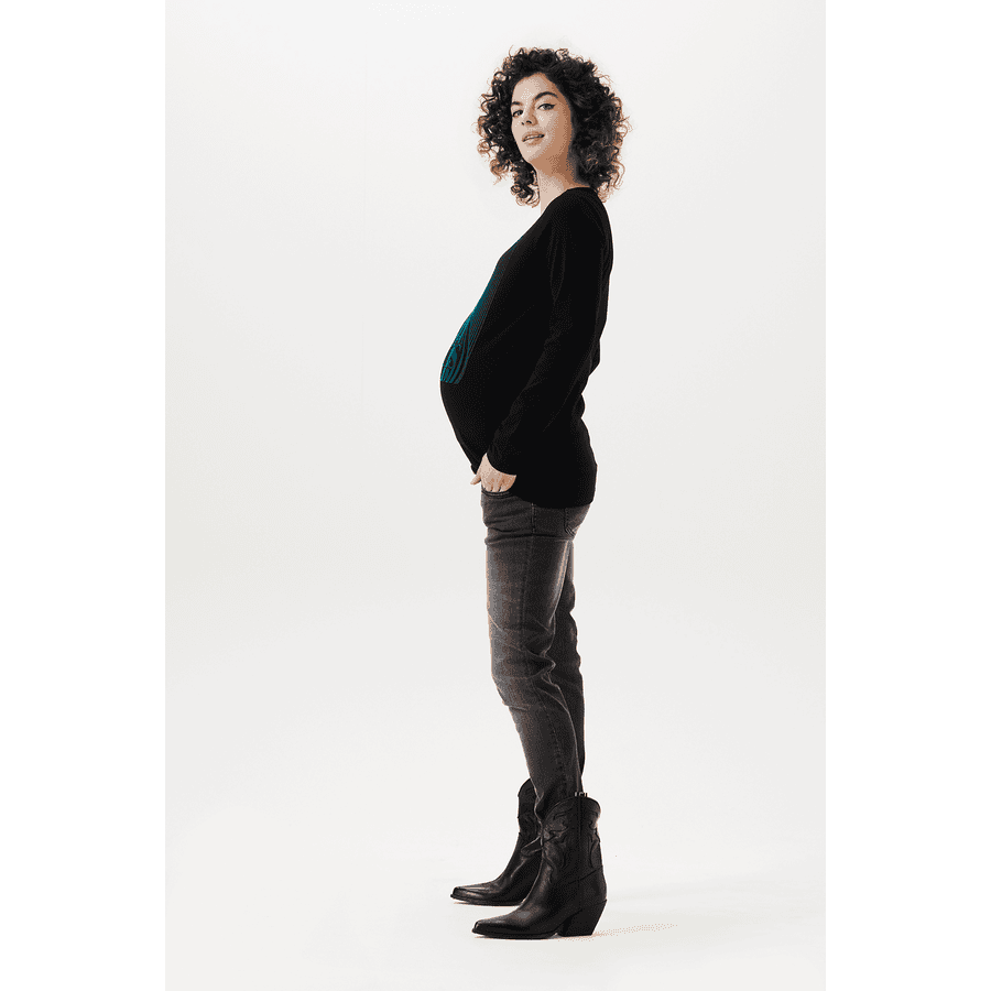 SUPERMOM Langarmshirt Delphi Black