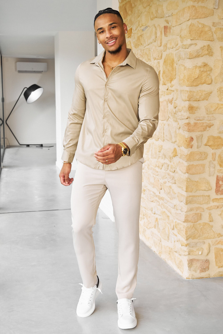 Chemise beige basic