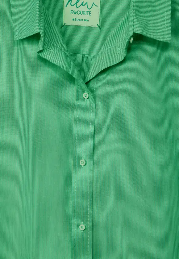 Streifen Hemdbluse - fresh spring green