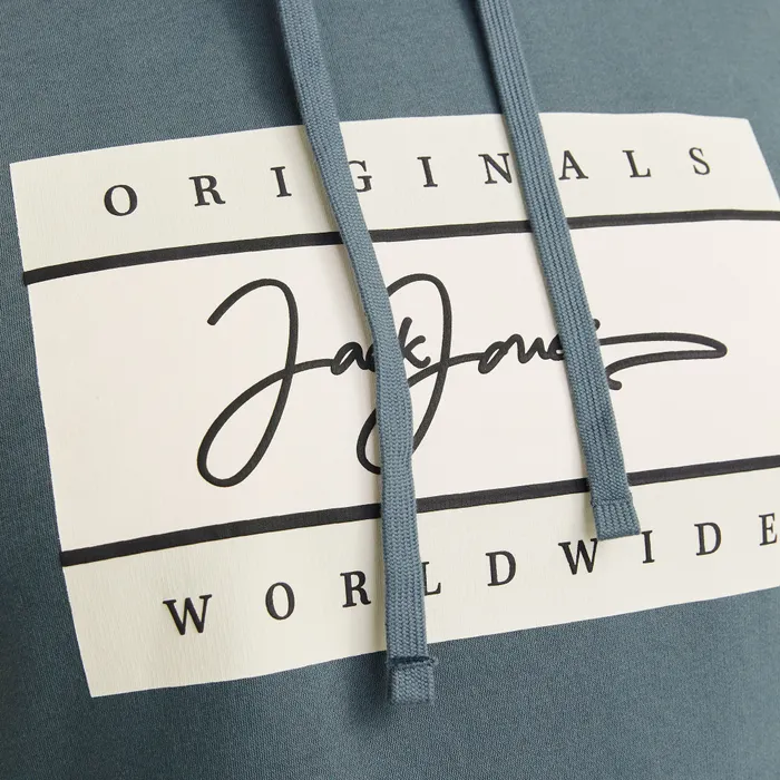 Jack & Jones Frederiksberg Box Script Hoodie Heren (plussize)