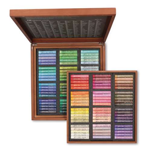 GALLERY Extra Soft Artists Ölpastelle im Holzkoffer – 120 Farben
