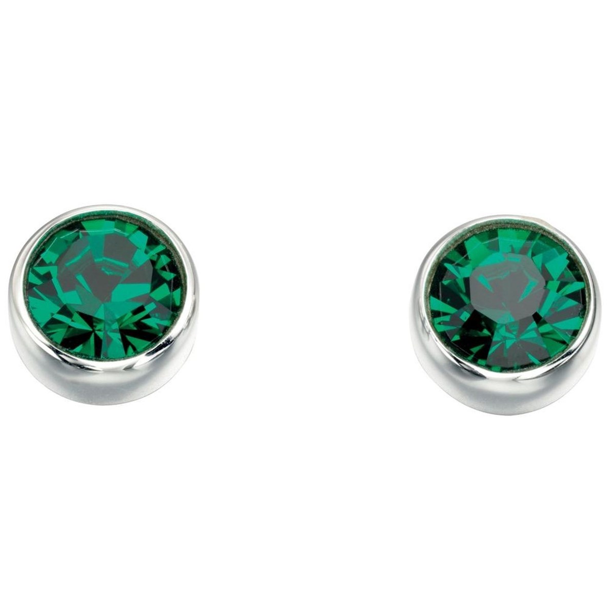 Boucle d'oreille zirconia en argent 925/1000
