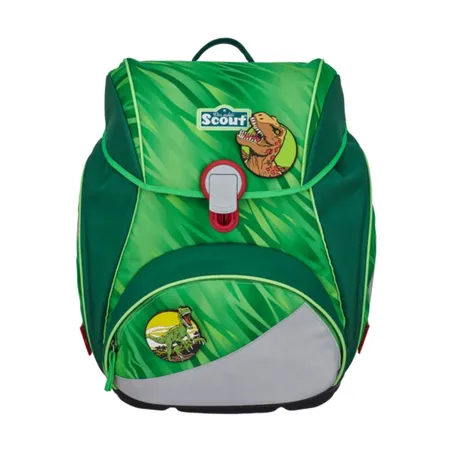 Scout Alpha Schulranzen-Set Green Rex mit Sporttasche, 4-teilig