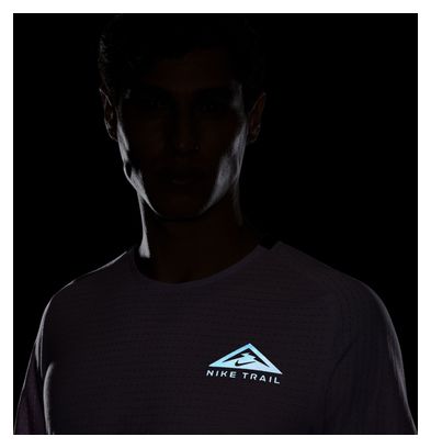 Maillot manches courtes Nike Trail Solar Chase Mauve Homme