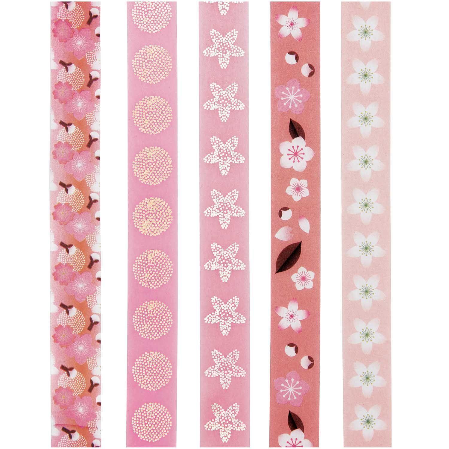 Washitape KIRSCHBLÜTEN 5er-Set