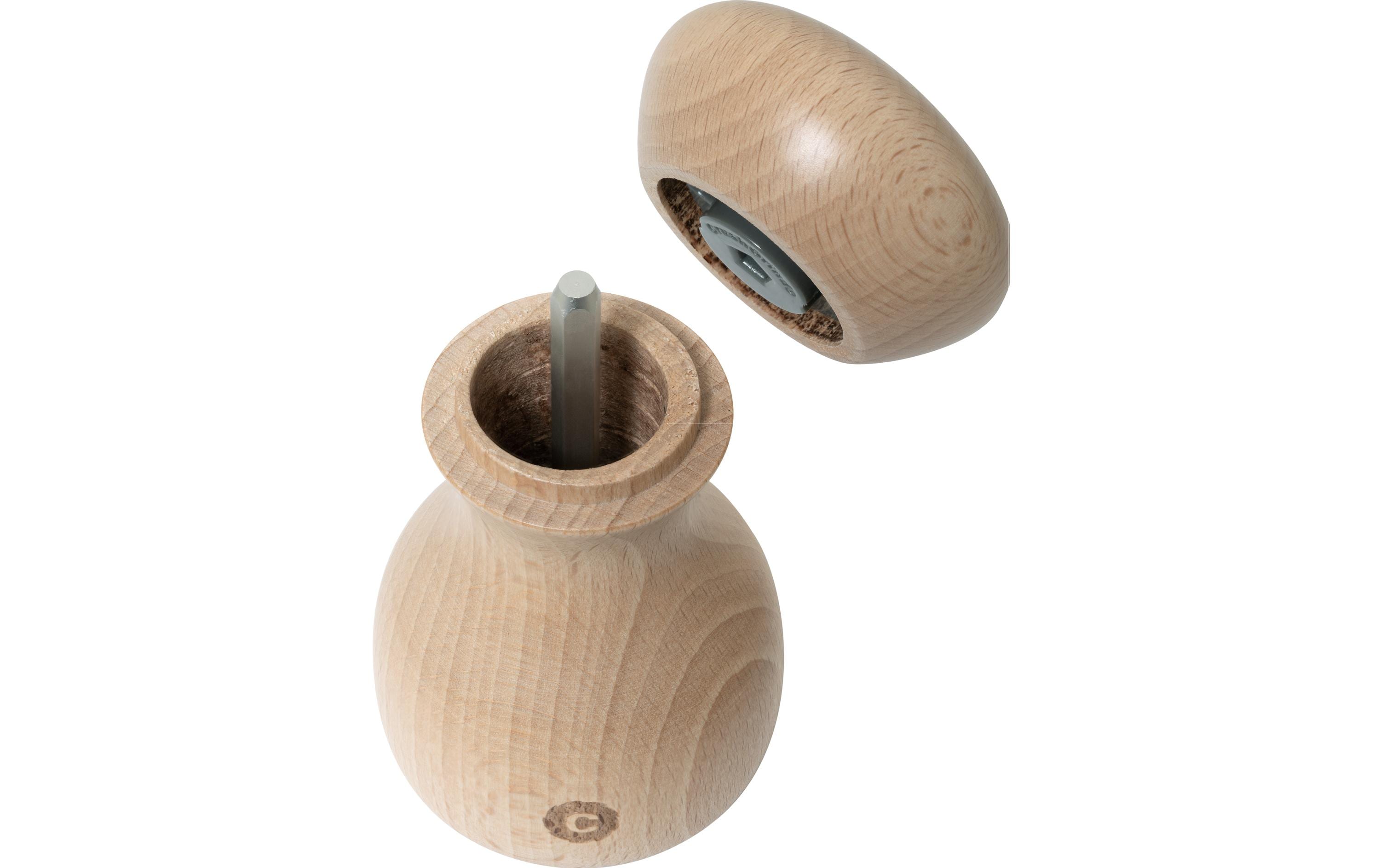 Salz- und Pfeffermühle Lyon 2er Set, 9.6 cm, HellbraunGewürzmühlen Set aus Buchenholz